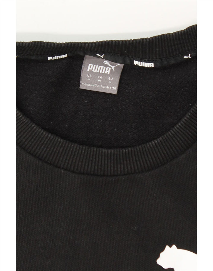 Puma Herre grafisk sweatshirt Jumper Medium Sort