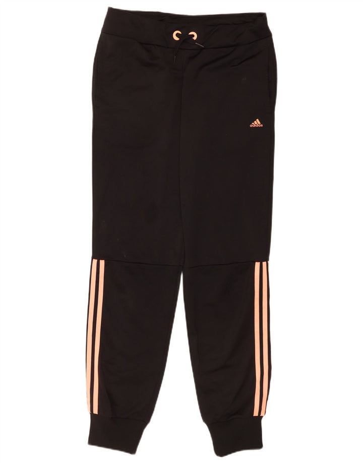 Adidas Drenge Træningsdragt Bukser Joggers 14-15 År Sort Polyester
