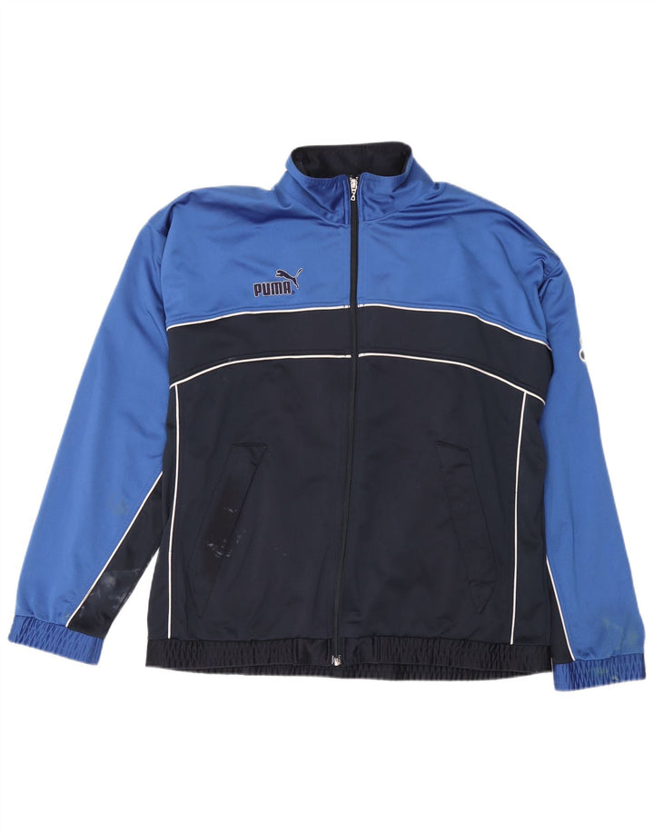 Puma Herre grafisk træningsdragt Topjakke Stor marineblå farveblok