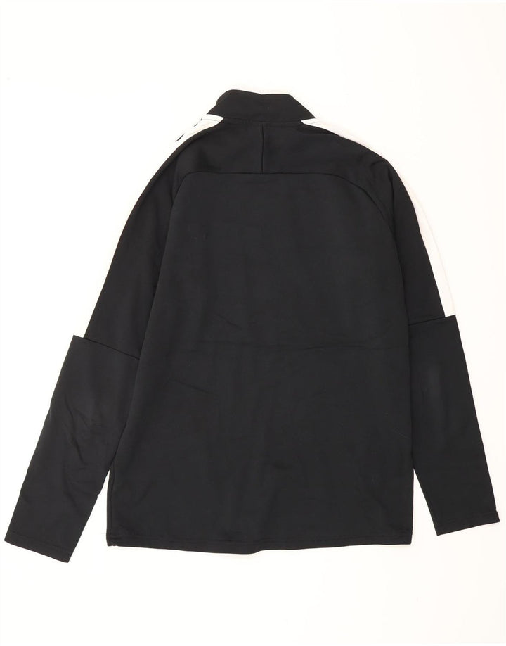 NIKE Herre Dri Fit Pullover med lynlås-hals Træningsdragt Top Medium Sort Colourblock