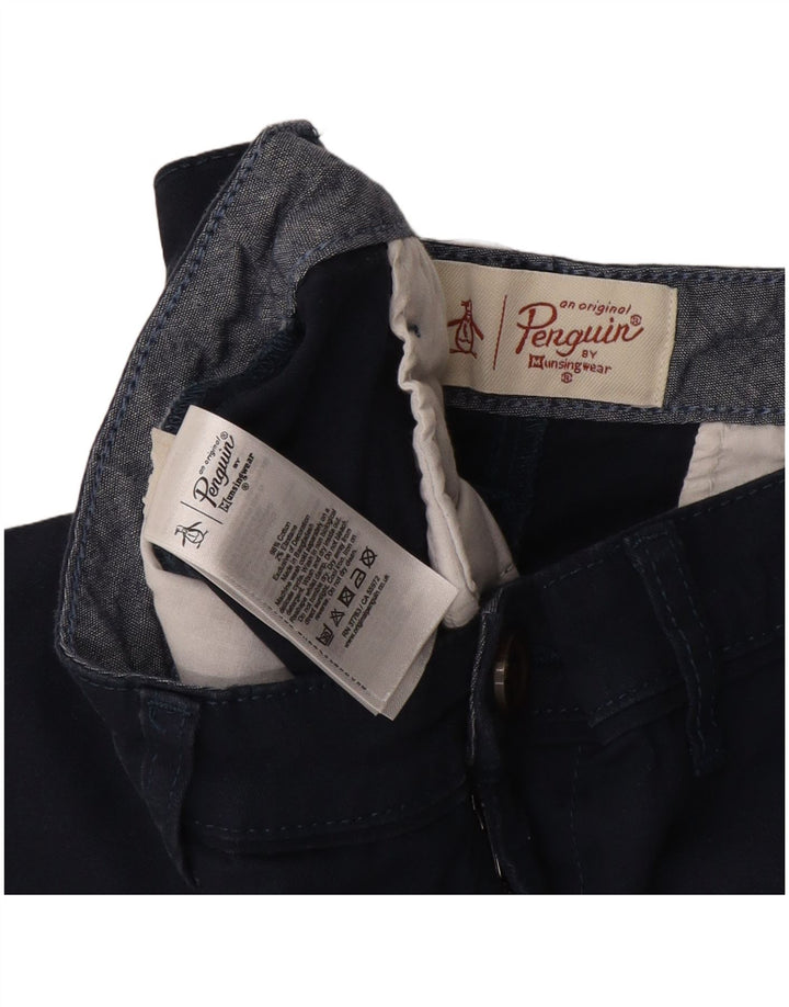 Penguin Herre Chino Shorts W36 Large Navy Blue Bomuld