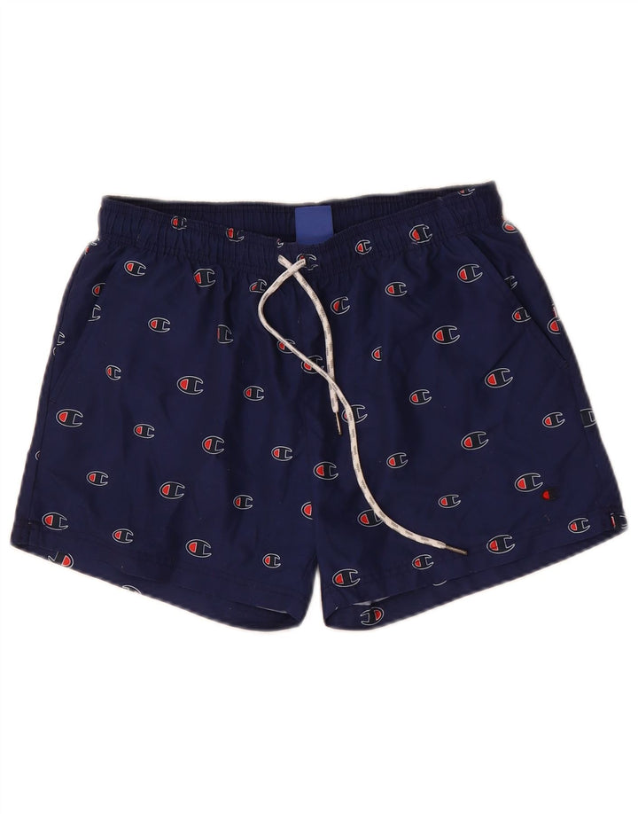 Champion Herre grafiske svømmeshorts Medium marineblå polyester