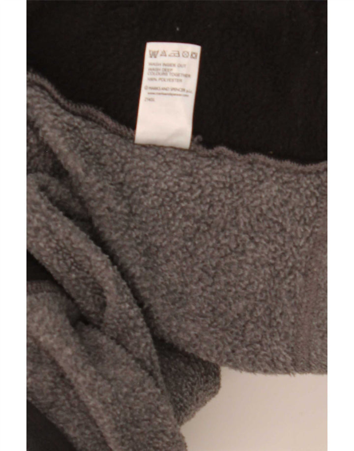 Marks & Spencer Herre Fleecejakke UK 38 Medium Grey Polyester