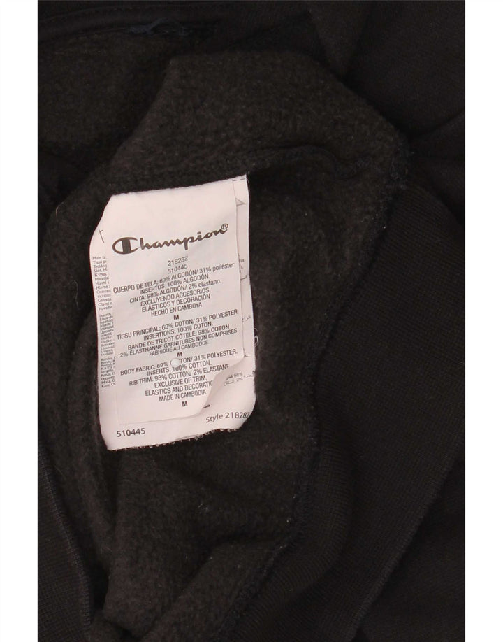 Champion Herre grafisk hættetrøje Jumper Medium Sort bomuld