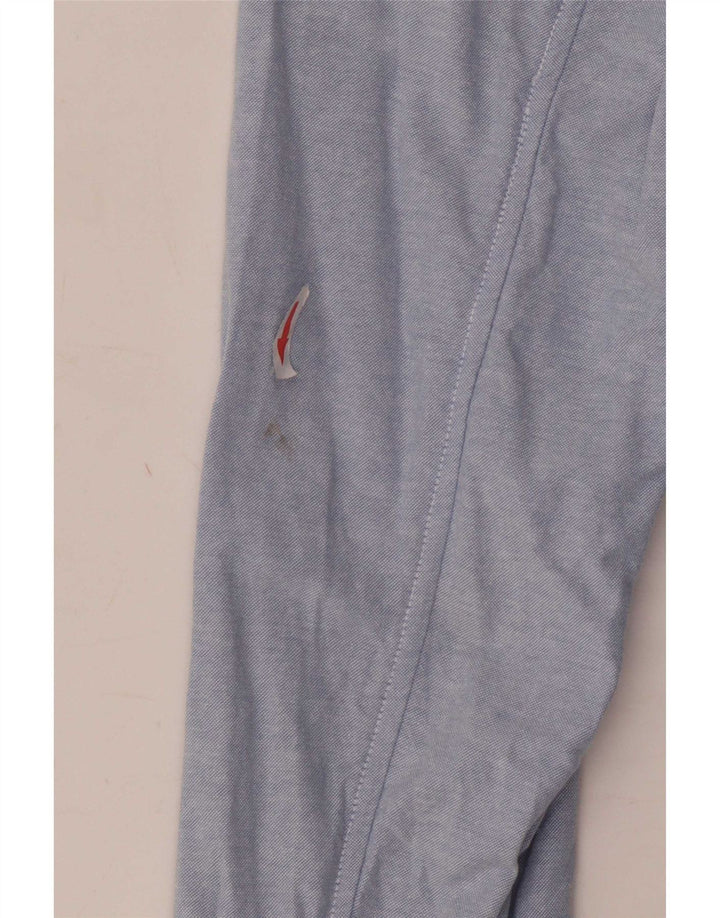 Zara Herre Bomber Jacket UK 40 Large Blue Cotton