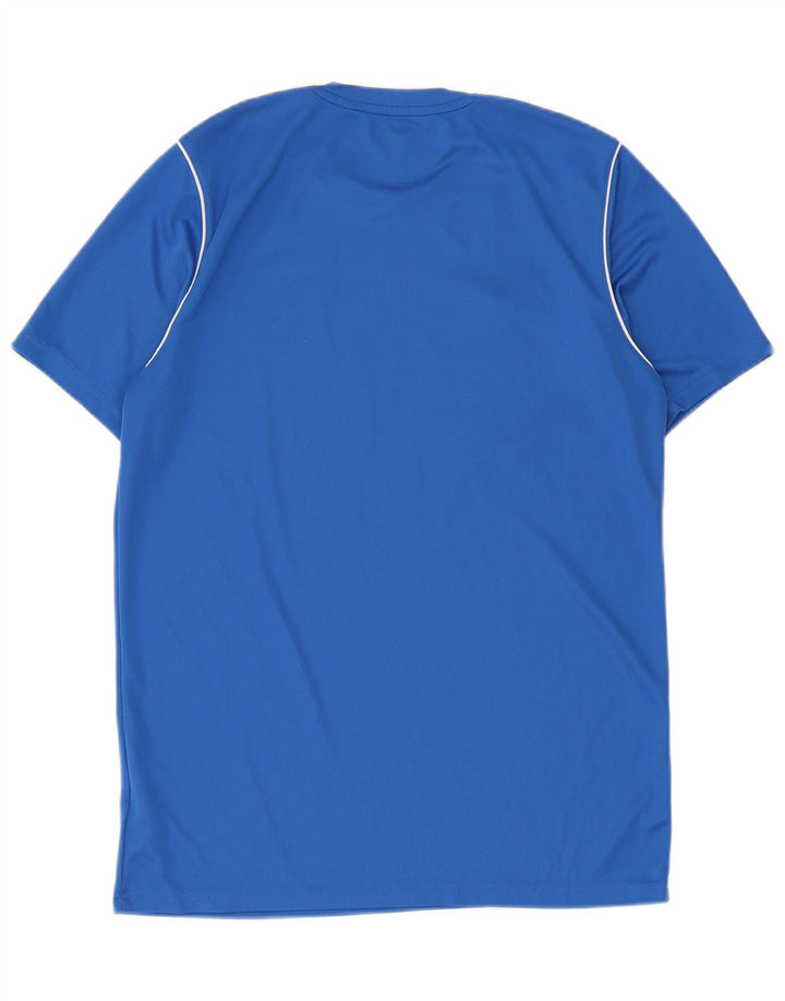 Nike Herre Dri Fit Slim Fit T-Shirt Top Stor Blå Polyester