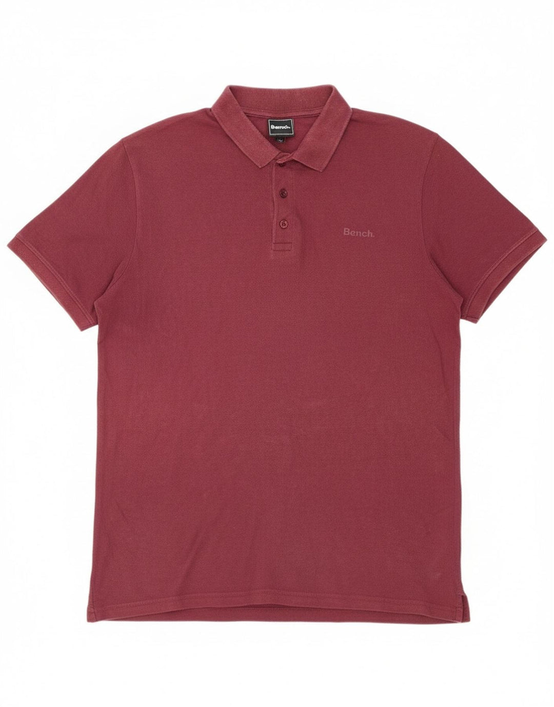Bænk herre poloshirt XL Bourgogne bomuld