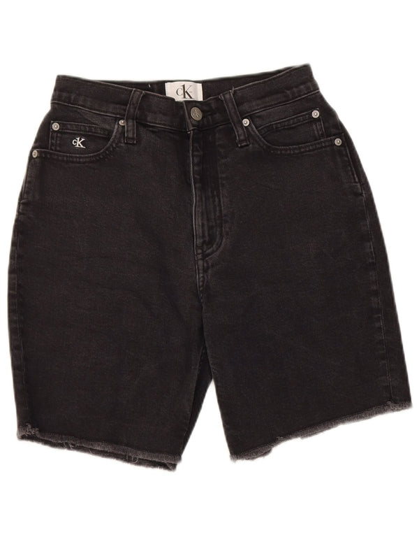 Calvin Klein Dame Mom Denimshorts med høj talje W25 XS Sort