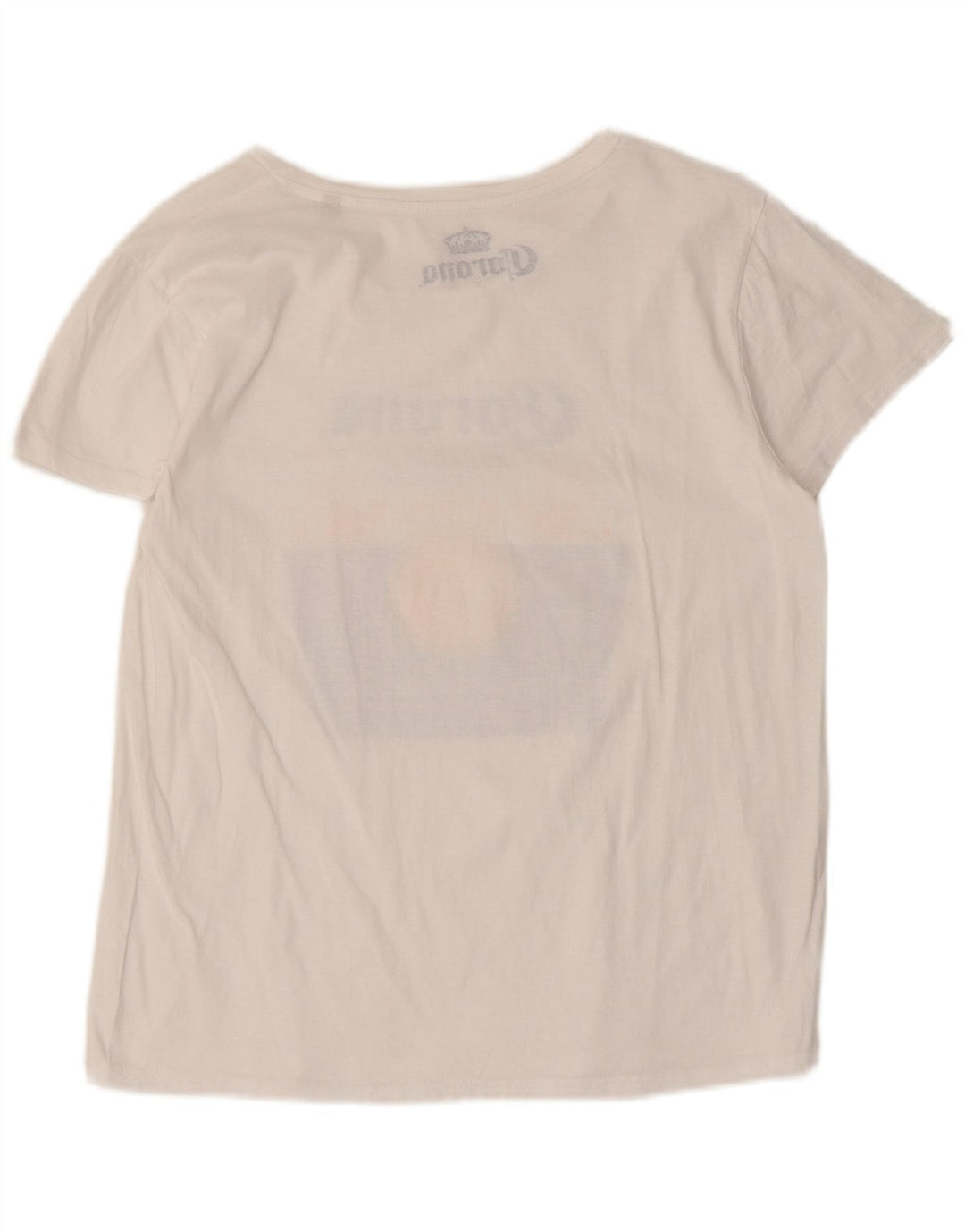 Corona Graphic T-Shirt Top UK 14 Large White