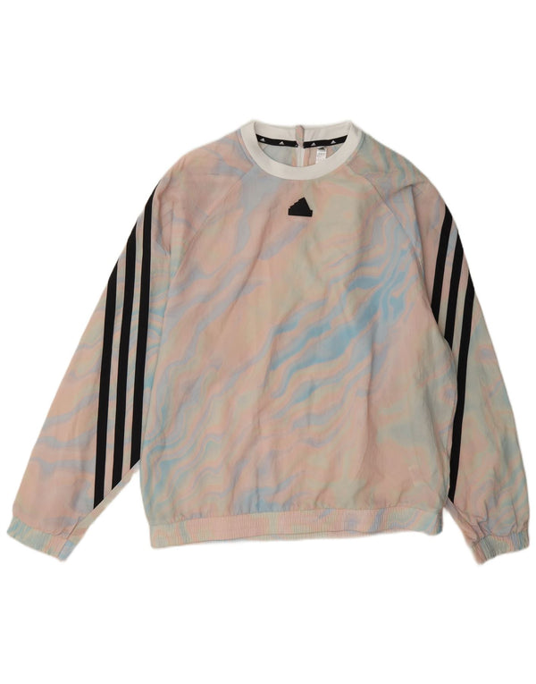 Adidas Herre Pullover Træningsdragt Topjakke Medium Flerfarvet Tie Dye