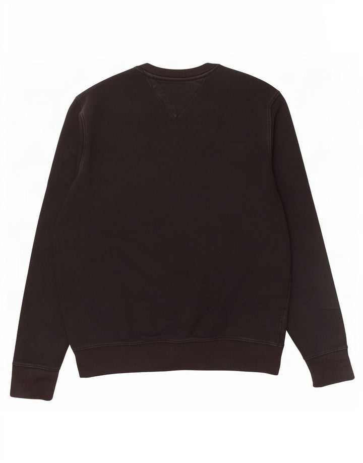 Tommy Hilfiger Herre Grafisk Sweatshirt Jumper Medium Sort Bomuld