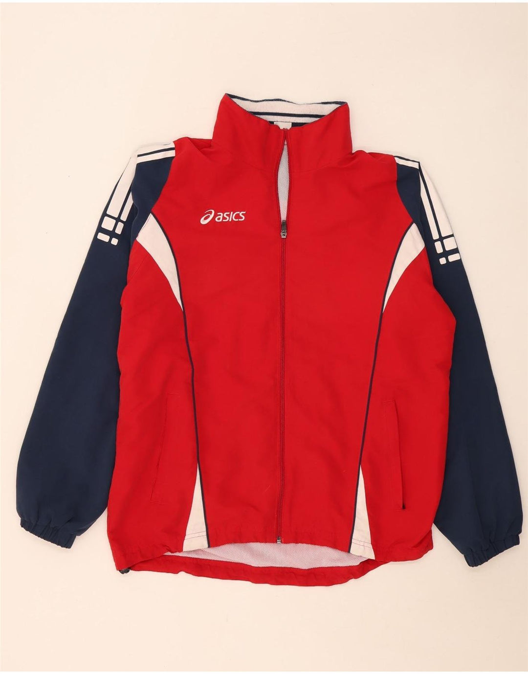 Asics Træningsdragt til mænd Top jakke Stor Rød Colourblock Polyester