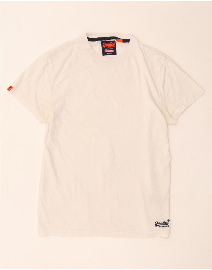 Superdry T-shirt top mellem hvid bomuld til mænd