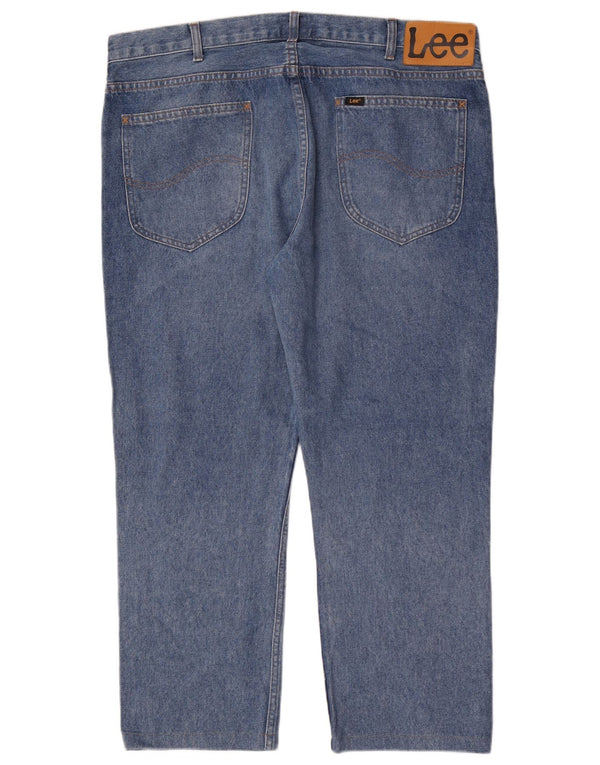 Lee Mens Rider Slim Straight Jeans W38 L27 Blue Cotton