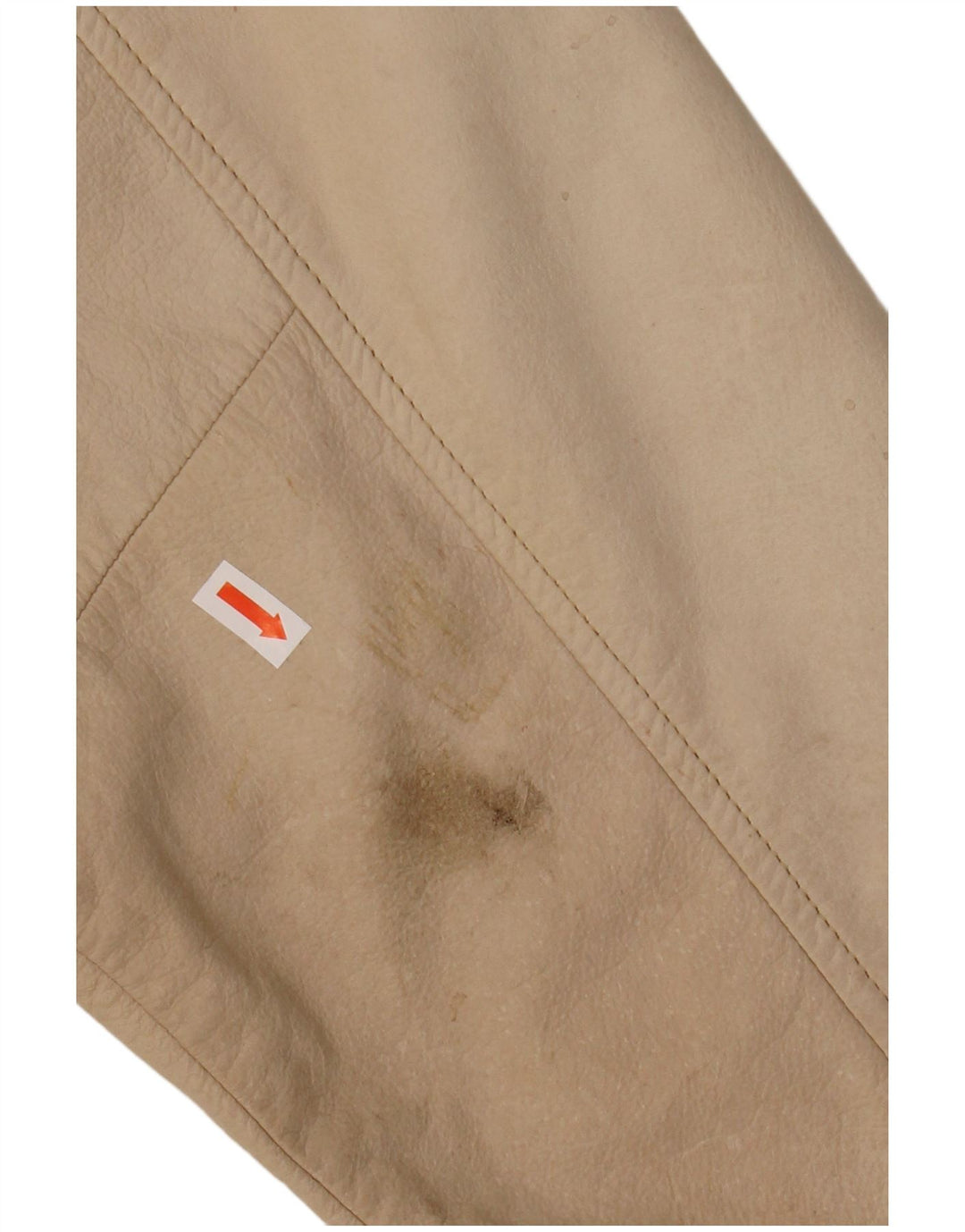 WESTBURY Herre Læderjakke UK 38 Medium Beige Læder