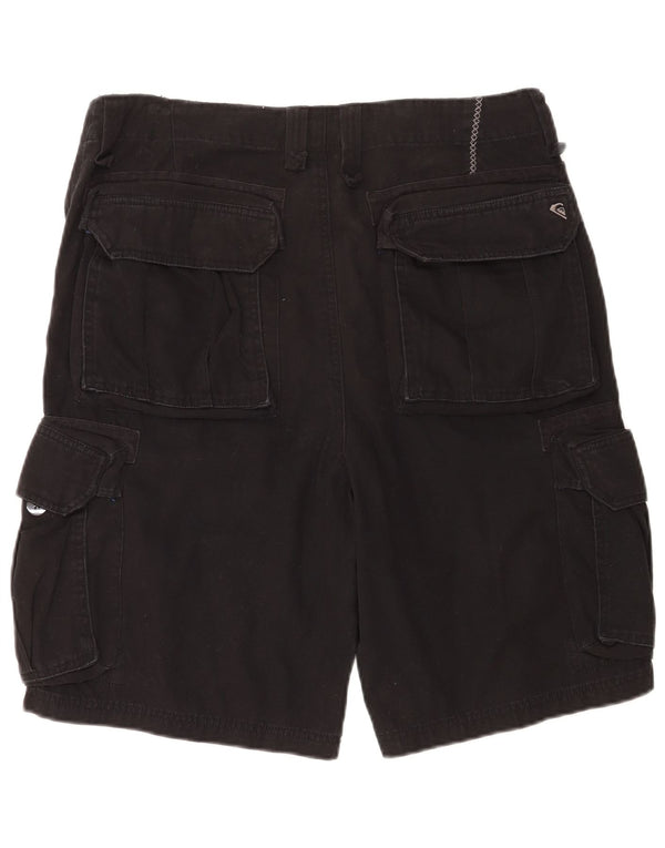 Quiksilver Herre Cargo Shorts W34 Large Black Bomuld