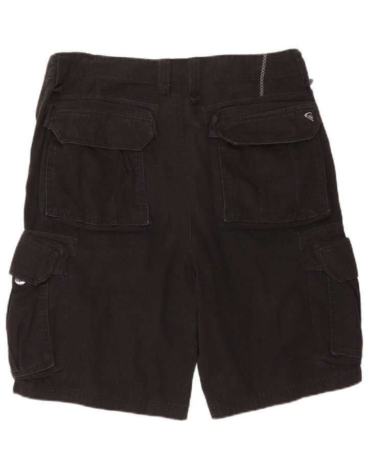 Quiksilver Herre Cargo Shorts W34 Large Black Bomuld