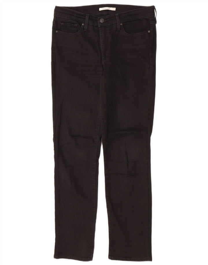 Levi's Womens 312 Shaping Slim Jeans W29 L30 Sort bomuld