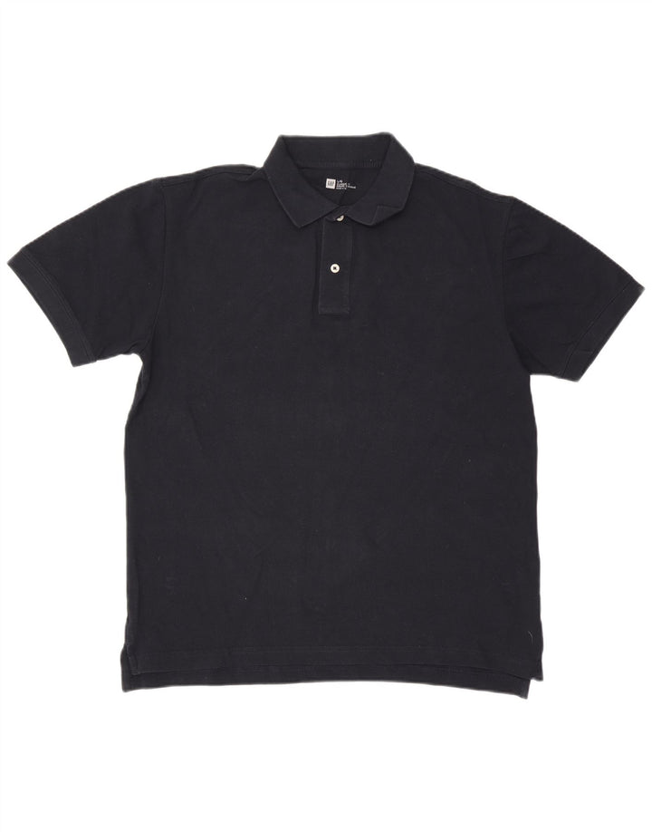 Gap Herre Classic Fit Polo Shirt Large Navy Blue Bomuld