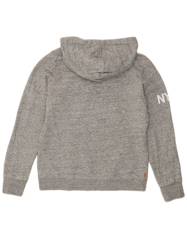 Superdry Grafisk hættetrøje til kvinder UK 18 XL Grå Flecked Polyester