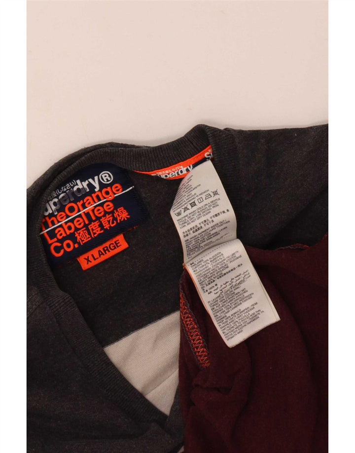 Superdry Herre Top Langærmet XL Flerfarvet Colourblock Bomuld