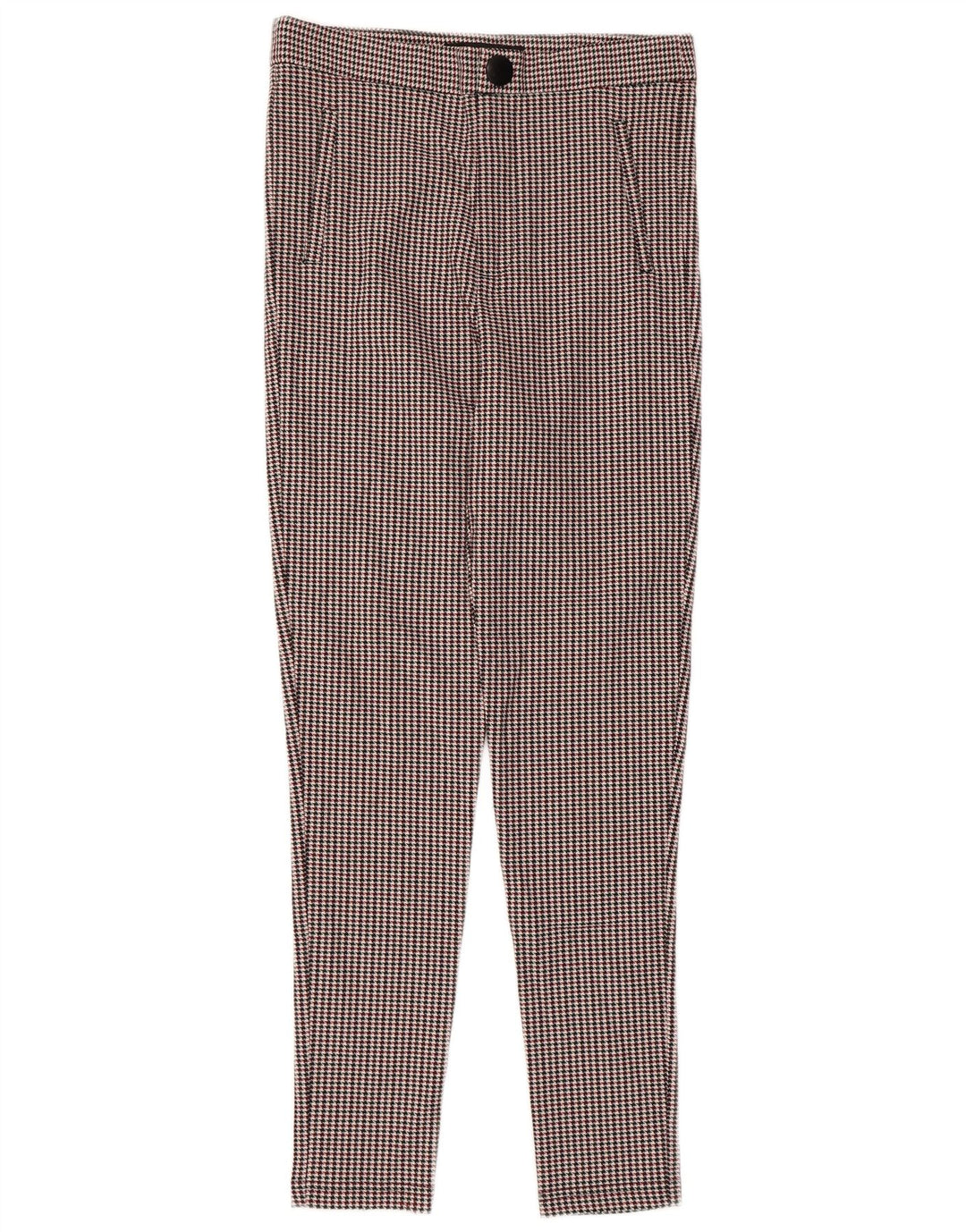 ZARA Slim Suit Bukser til kvinder Medium W28 L27 Flerfarvet Houndstooth