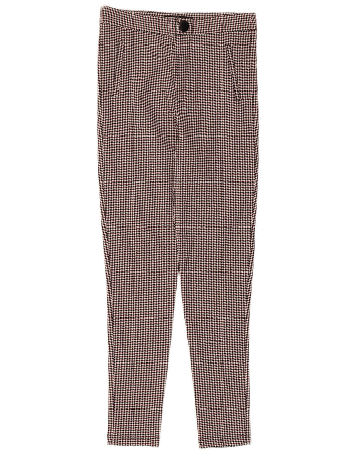 ZARA Slim Suit Bukser til kvinder Medium W28 L27 Flerfarvet Houndstooth