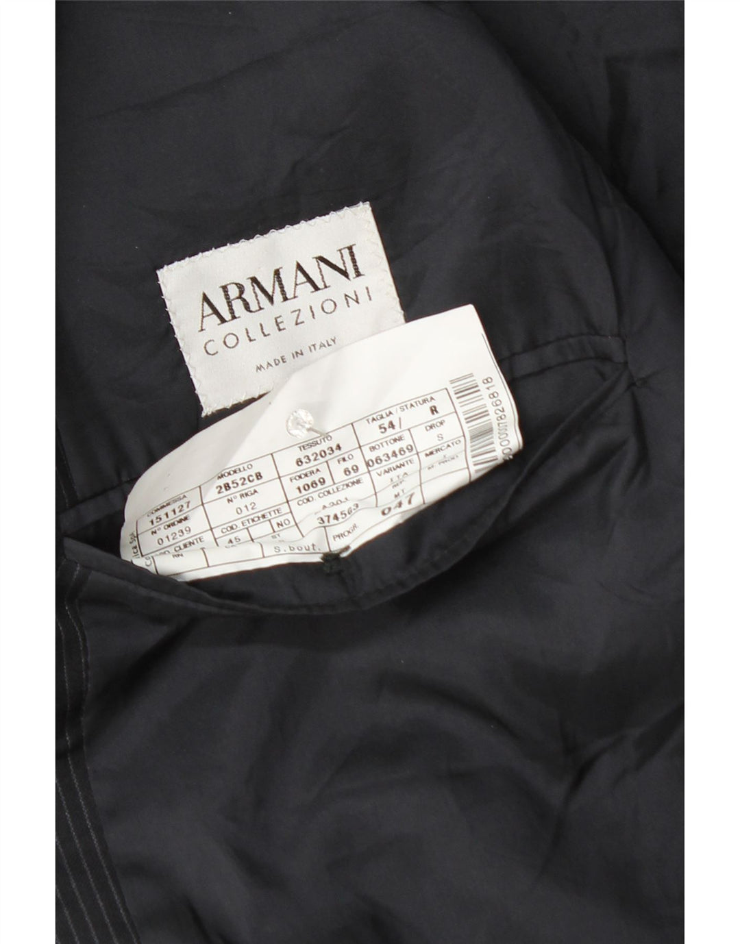 ARMANI COLLEZIONI Mens Blazer Jacket IT 54 2XL Navy Blue Pinstripe