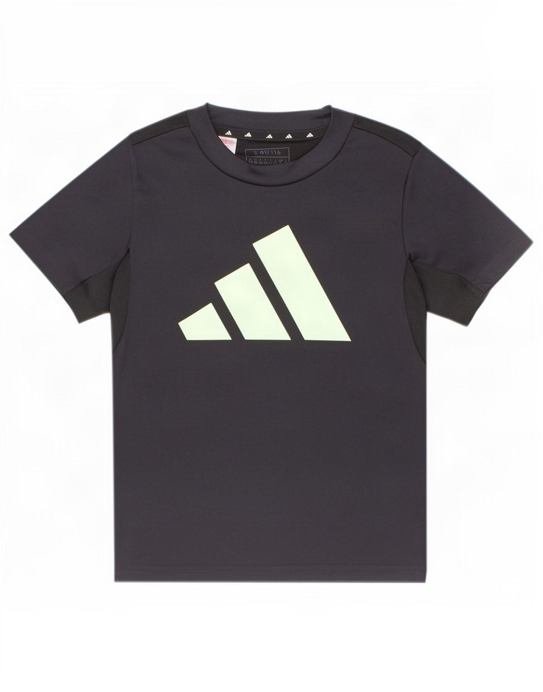 Adidas Boys Aeroready Graphic T-Shirt Top 5-6 Years Grå Polyester