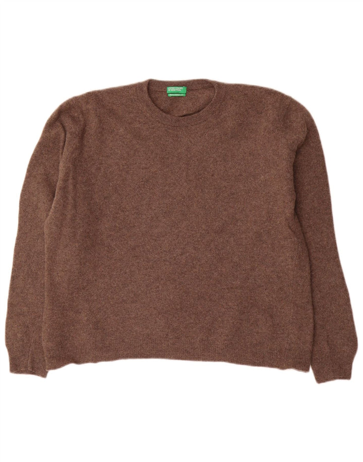 Benetton Dame sweater med rund hals DK 12 Medium Brun