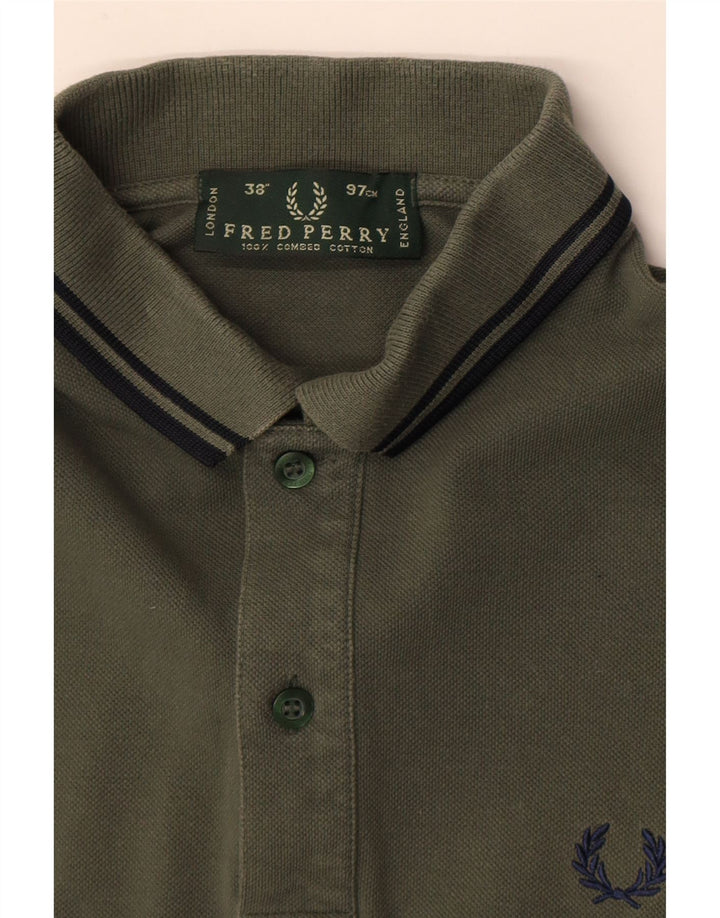 Fred Perry Herre poloshirt XS Grøn bomuld