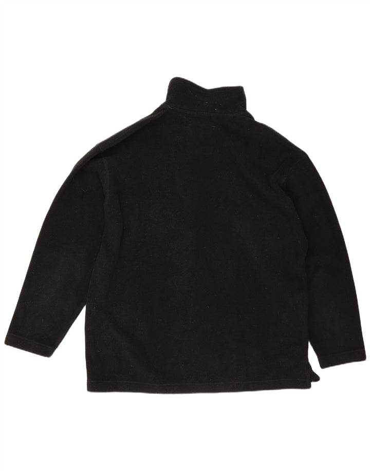 Murphy & Nye Fleece Jumper til mænd med lynlås XL sort polyester