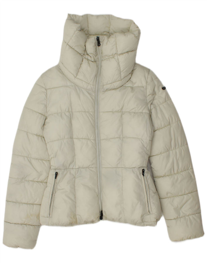 Refrigiwear Dame Polstret Jakke IT 42 Medium Off White Polyamid