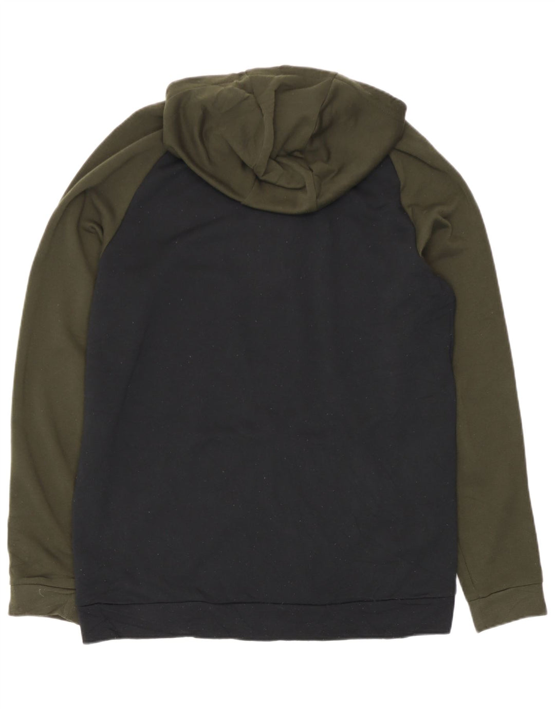 Nike hættetrøje med lynlås til mænd Large Black Colourblock Polyester