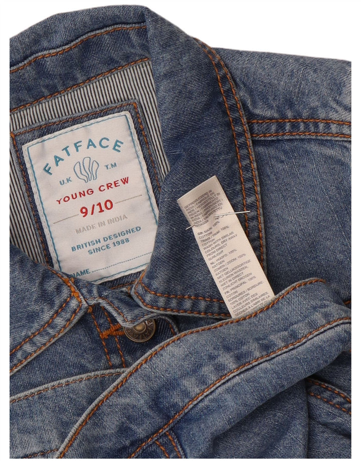 Fat Face piger denimjakke 9-10 år blå bomuld