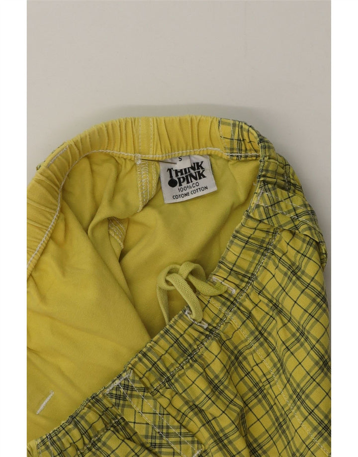 Tænk Pink Herre Chino Shorts Små W29 Gul Ternet Bomuld