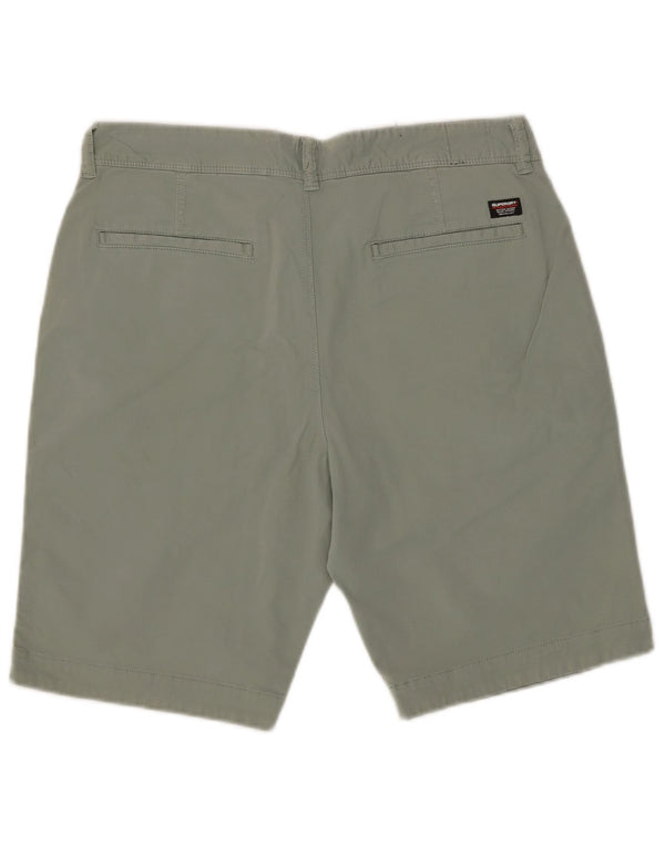 Superdry Herre Slim Fit Chino Shorts W32 Medium Green Bomuld