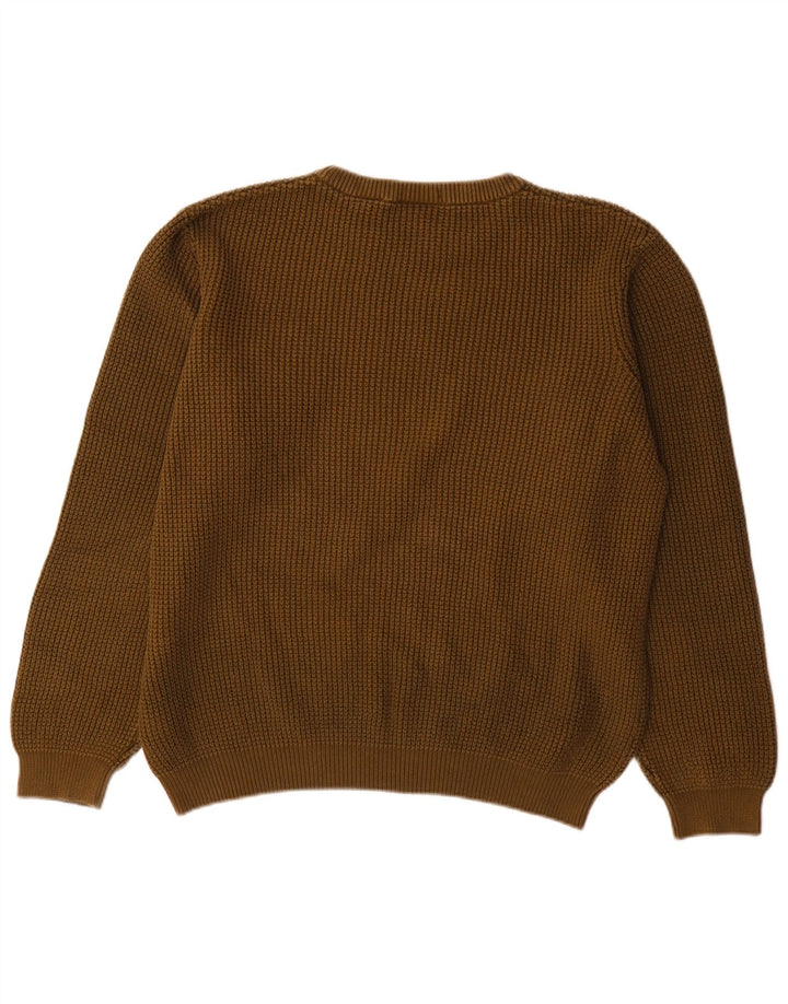 Timberland Herre Crew Neck Jumper Sweater Stor Khaki Bomuld