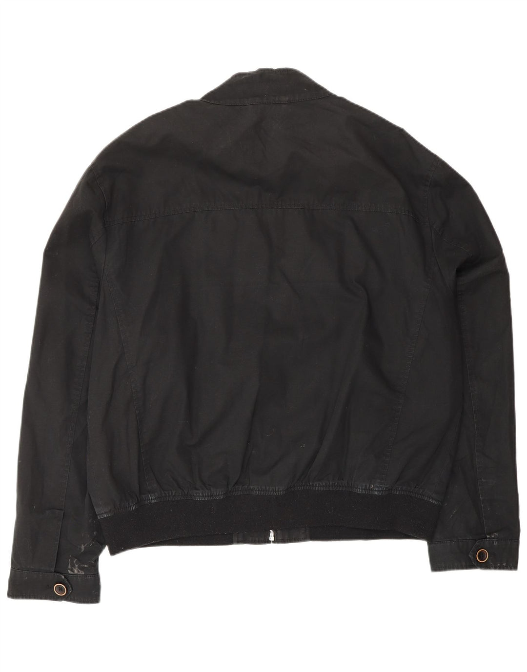 Marks & Spencer Herre Autograph Bomber Jacket UK 42 XL Sort Bomuld