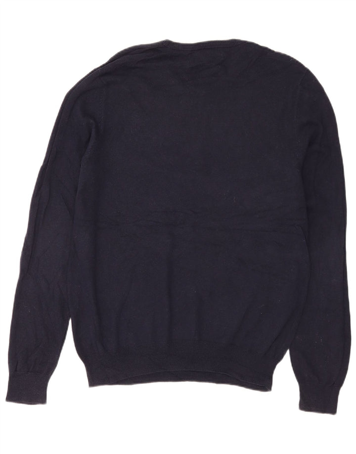 Marks & Spencer Herre sweater med rund hals, medium marineblå bomuld