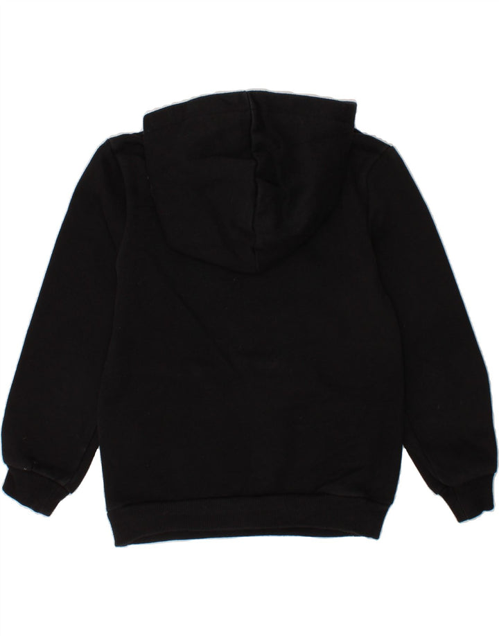 PUMA Boys Graphic Hoodie Jumper 5-6 Years Black Vintage Puma and Second-Hand Puma from Messina Hembry 