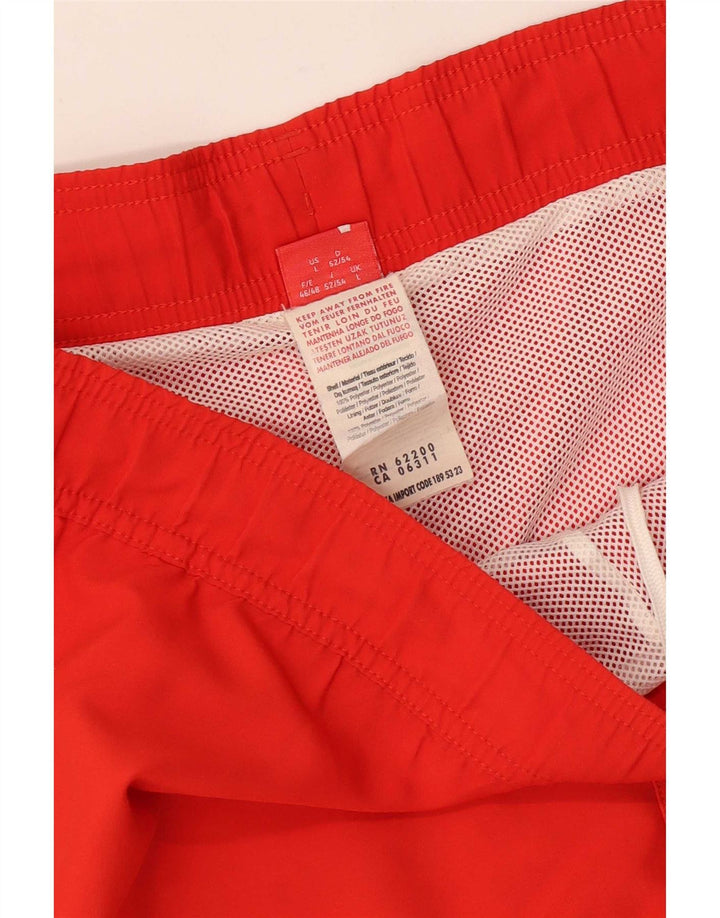 Puma grafiske badeshorts til mænd, store orange colourblock polyester