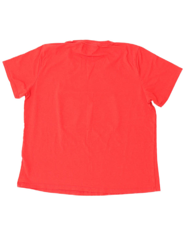 Tommy Hilfiger piger grafisk t-shirt top 13-14 år XL rød bomuld