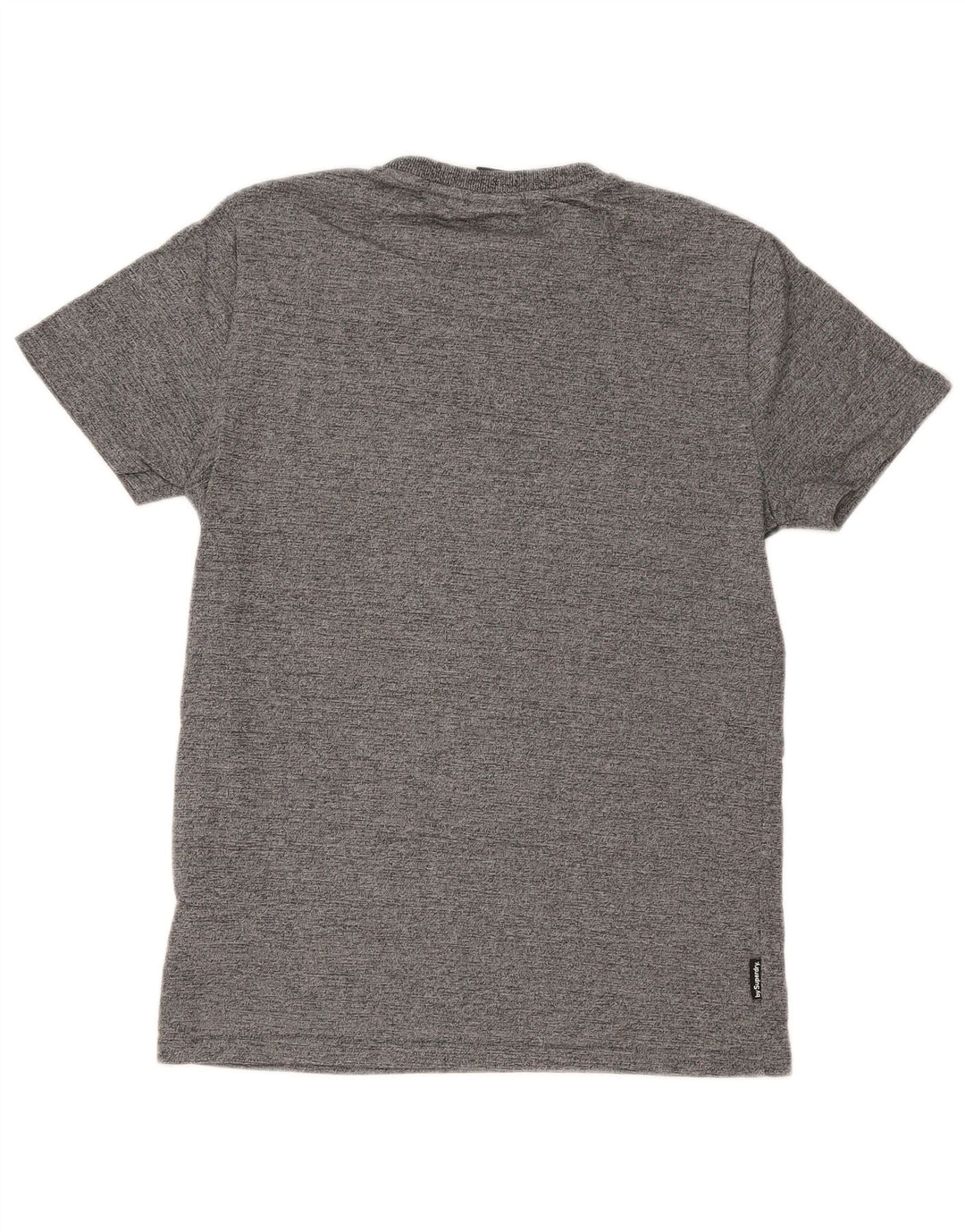Superdry Herre almindelig grafisk T-shirt top mellemgrå flækket bomuld