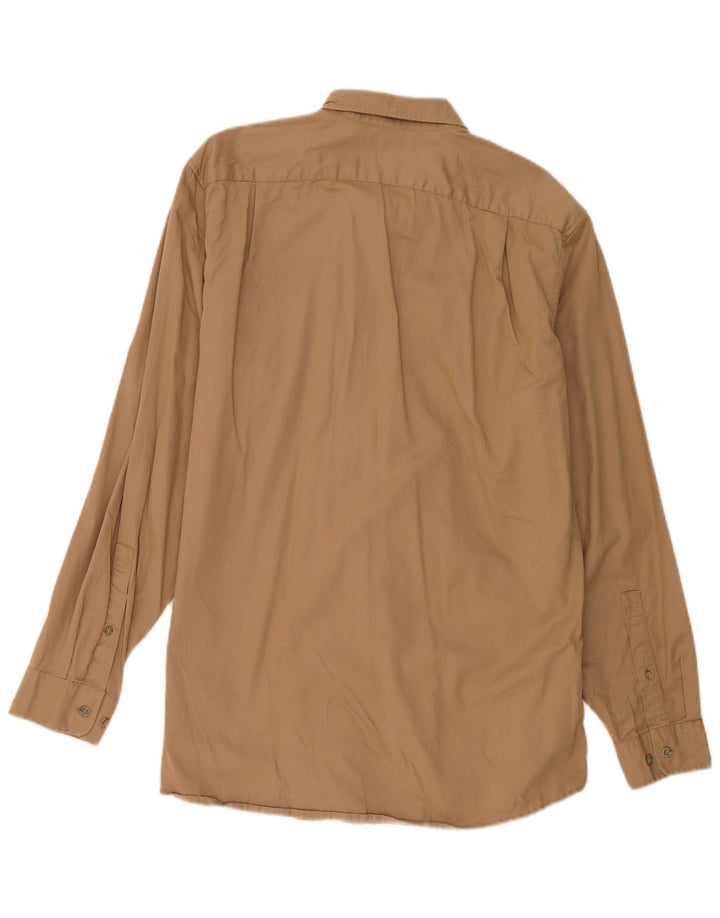 Eddie Bauer Herre høj skjorte stor beige bomuld