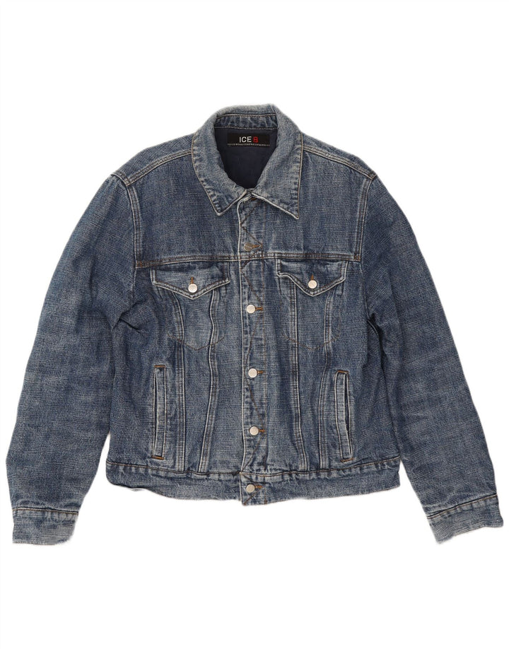 Iceberg Herre Denimjakke IT 54 2XL Blå Bomuld