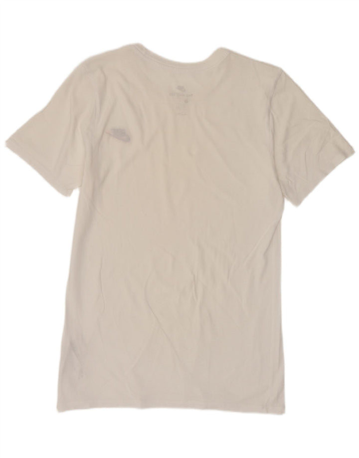 Nike T-shirt top til mænd, lille hvid bomuld