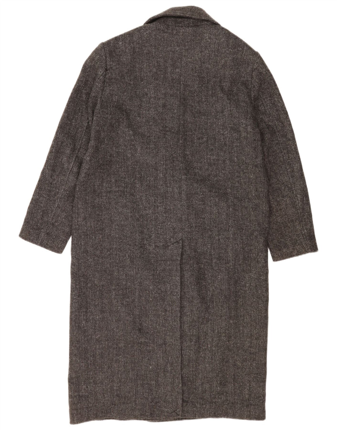 Zara Dame Oversized Double Breasted Coat UK 10 Small Grey Sildeben