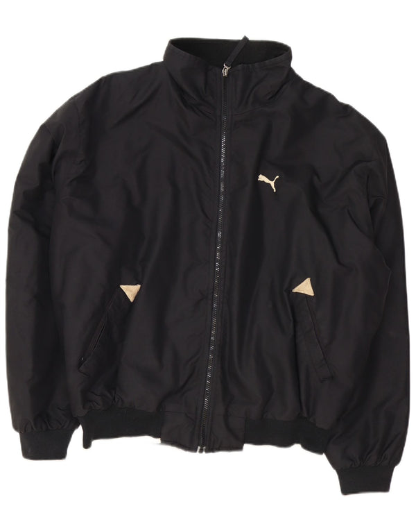 Puma Herre Loose Fit Bomber Jacket UK 38 Medium Black