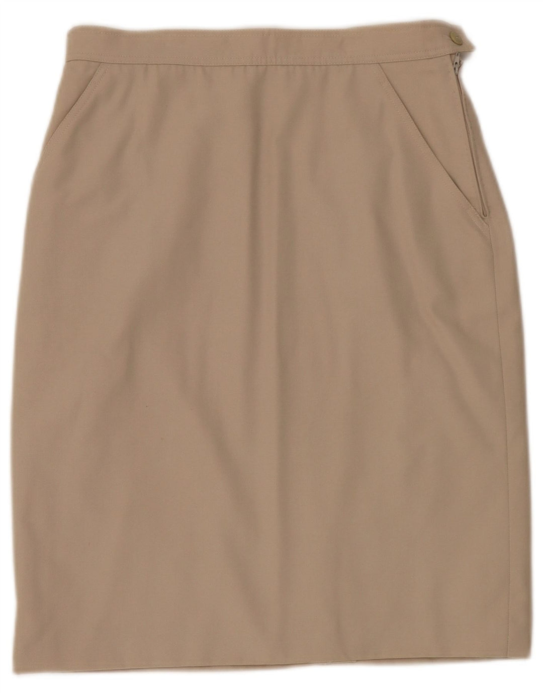 Marella Womens Pencil Skirt UK 16 Large W30 Beige Wool